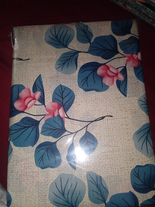 "Blue Eucalyptus Leaf" Double Bed Sheet